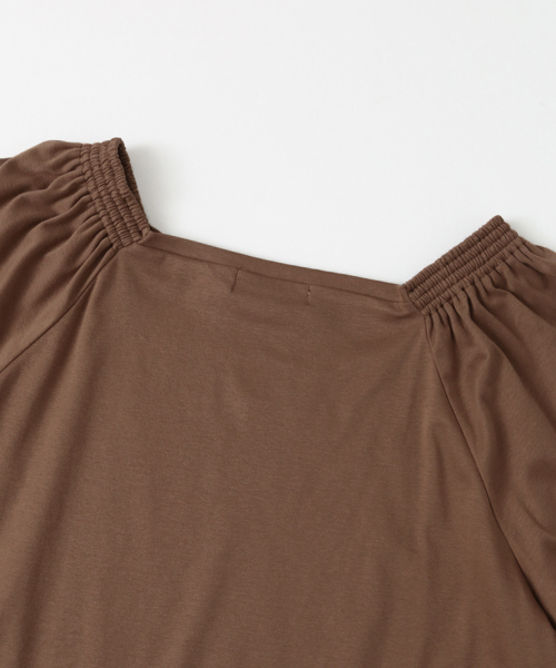 URBAN RESEARCH（アーバンリサーチ）の「2WAY袖フレアカットソー（Tシャツ/カットソー・レディース・ネイビー/オレンジ/ブラウン/オフホワイト・FREE）」の8枚目の写真