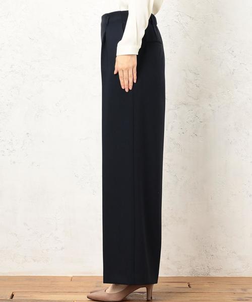 green label relaxing（グリーンレーベルリラクシング）の「[洗濯可能/ダブルクロス] CR ワイドパンツ ◆（その他パンツ・レディース・ネイビー/ライトグレー/ベージュ・36/38/40）」の6枚目の写真