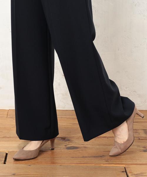 green label relaxing（グリーンレーベルリラクシング）の「[洗濯可能/ダブルクロス] CR ワイドパンツ ◆（その他パンツ・レディース・ネイビー/ライトグレー/ベージュ・36/38/40）」の11枚目の写真