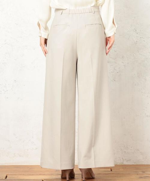 green label relaxing（グリーンレーベルリラクシング）の「[洗濯可能/ダブルクロス] CR ワイドパンツ ◆（その他パンツ・レディース・ネイビー/ライトグレー/ベージュ・36/38/40）」の17枚目の写真