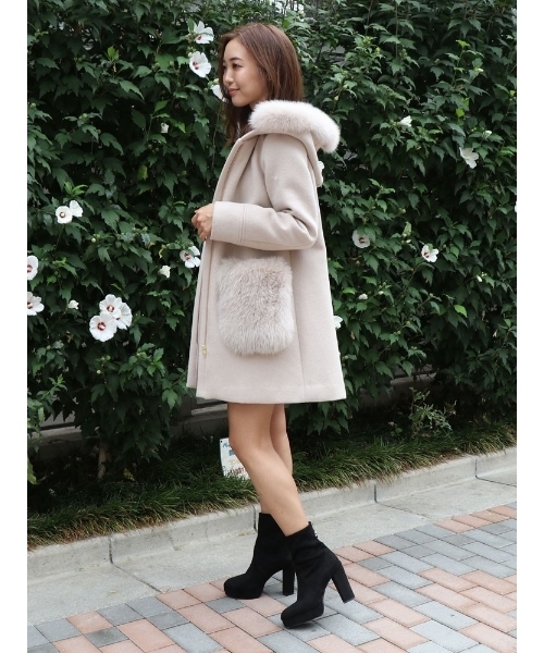 dazzlin（ダズリン）の「FOXファーポケットコート（ダウンジャケット