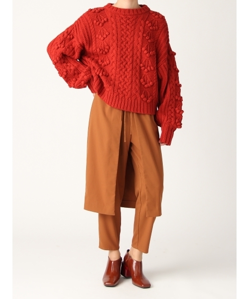 MURUA(ムルーア)の「カバースカート付テーパードパンツ(その他パンツ・レディース・ブラック/キャメル/その他2・1/2)」の18枚目の写真