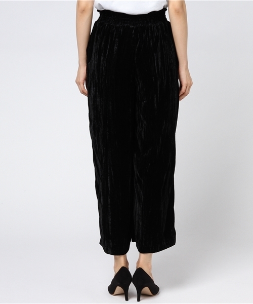 PAGEBOY(ページボーイ)の「ベロアワイドパンツ(その他パンツ・レディース・ブラック/ネイビー/ピンク・FREE)」の6枚目の写真