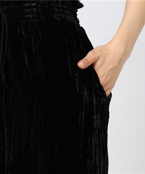 PAGEBOY(ページボーイ)の「ベロアワイドパンツ(その他パンツ・レディース・ブラック/ネイビー/ピンク・FREE)」の9枚目の写真