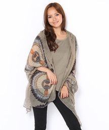 goa | ネイティブフェザーストール付ドルマンT/SH　SET(Tシャツ/カットソー)