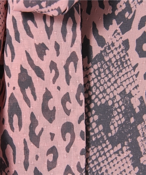 極美品！ HYSTERIC GLAMOUR パイソン柄 ボウタイブラウス