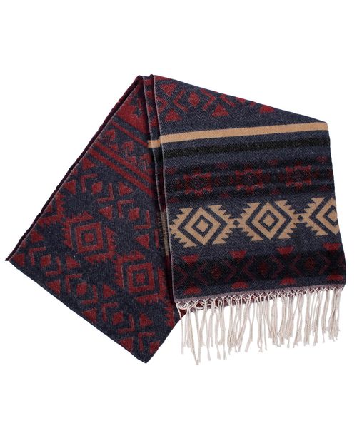 ８(eight)（エイト）の「ネイティブ ロングマフラー ストール（ストール/ショール・メンズ・ブラック/ベージュ/ネイビー/ダークネイビー・FREE）」の9枚目の写真