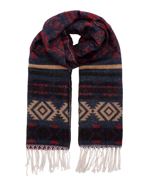 ８(eight)（エイト）の「ネイティブ ロングマフラー ストール（ストール/ショール・メンズ・ブラック/ベージュ/ネイビー/ダークネイビー・FREE）」の10枚目の写真