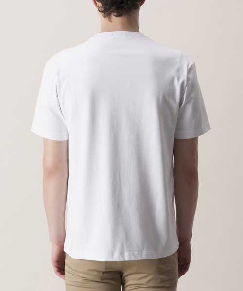 BLACK LABEL CRESTBRIDGE（ブラックレーベル・クレストブリッジ）の「ボックストロピカルプリントT（Tシャツ/カットソー・メンズ・オフホワイト/ネイビー・L/M）」の3枚目の写真