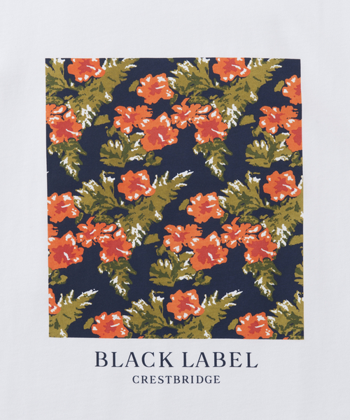 BLACK LABEL CRESTBRIDGE（ブラックレーベル・クレストブリッジ）の「ボックストロピカルプリントT（Tシャツ/カットソー・メンズ・オフホワイト/ネイビー・L/M）」の5枚目の写真