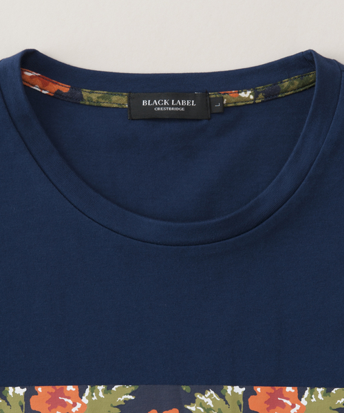 BLACK LABEL CRESTBRIDGE（ブラックレーベル・クレストブリッジ）の「ボックストロピカルプリントT（Tシャツ/カットソー・メンズ・オフホワイト/ネイビー・L/M）」の7枚目の写真