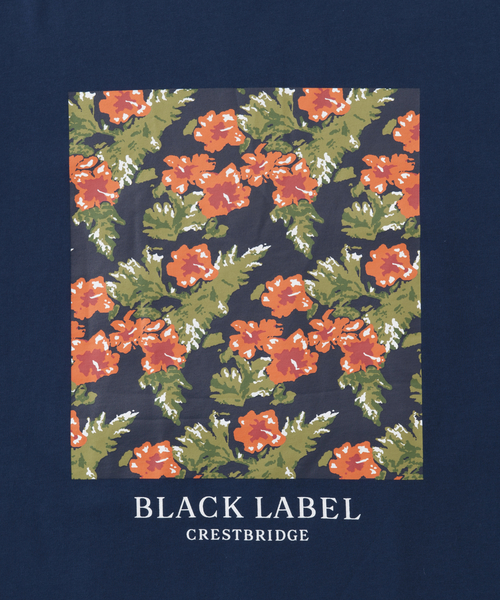 BLACK LABEL CRESTBRIDGE（ブラックレーベル・クレストブリッジ）の「ボックストロピカルプリントT（Tシャツ/カットソー・メンズ・オフホワイト/ネイビー・L/M）」の8枚目の写真