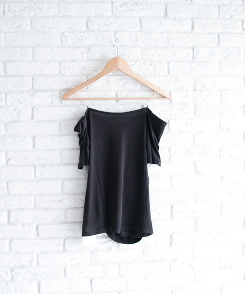 cawaii（カワイイ）の「サークルストラップのオフショルダートップス（Tシャツ/カットソー・レディース・ブラック・FREE）」の19枚目の写真