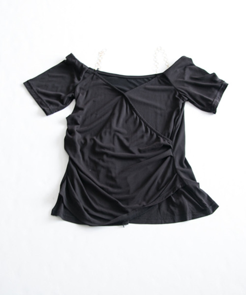 cawaii（カワイイ）の「サークルストラップのオフショルダートップス（Tシャツ/カットソー・レディース・ブラック・FREE）」の20枚目の写真