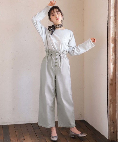 one after another NICE CLAUP（ワンアフターアナザーナイスクラップ）の「ドロストパンツ（その他パンツ・レディース・アイボリー/ブラック/グレー系その他/ブラウン・FREE）」の7枚目の写真