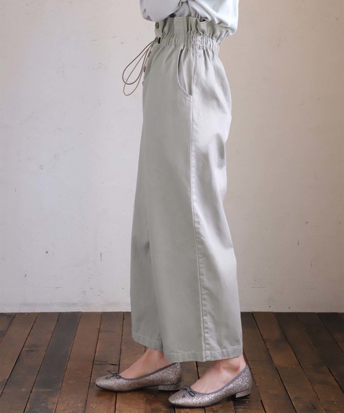 one after another NICE CLAUP（ワンアフターアナザーナイスクラップ）の「ドロストパンツ（その他パンツ・レディース・アイボリー/ブラック/グレー系その他/ブラウン・FREE）」の10枚目の写真