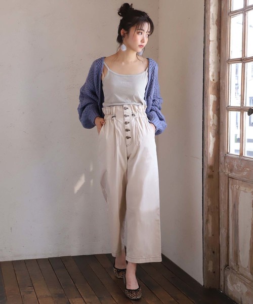 one after another NICE CLAUP（ワンアフターアナザーナイスクラップ）の「ドロストパンツ（その他パンツ・レディース・アイボリー/ブラック/グレー系その他/ブラウン・FREE）」の14枚目の写真