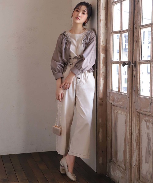 one after another NICE CLAUP（ワンアフターアナザーナイスクラップ）の「ドロストパンツ（その他パンツ・レディース・アイボリー/ブラック/グレー系その他/ブラウン・FREE）」の15枚目の写真