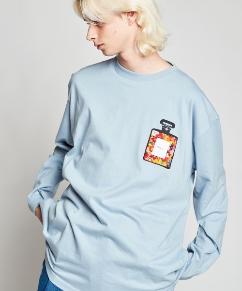 rehacer（レアセル）の「rehacer : Dress Perfume Loose Fit L/S T / ドレス パフューム ルーズフィット ロングスリーブTシャツ（Tシャツ/カットソー・メンズ・ホワイト/ブラック/ライム/ブルー・SMALL/MEDIUM/LARGE/X-LARGE）」の15枚目の写真