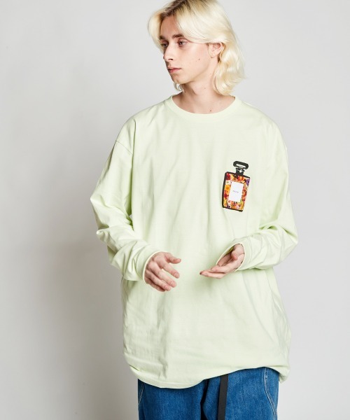 rehacer（レアセル）の「rehacer : Dress Perfume Loose Fit L/S T / ドレス パフューム ルーズフィット ロングスリーブTシャツ（Tシャツ/カットソー・メンズ・ホワイト/ブラック/ライム/ブルー・SMALL/MEDIUM/LARGE/X-LARGE）」の20枚目の写真