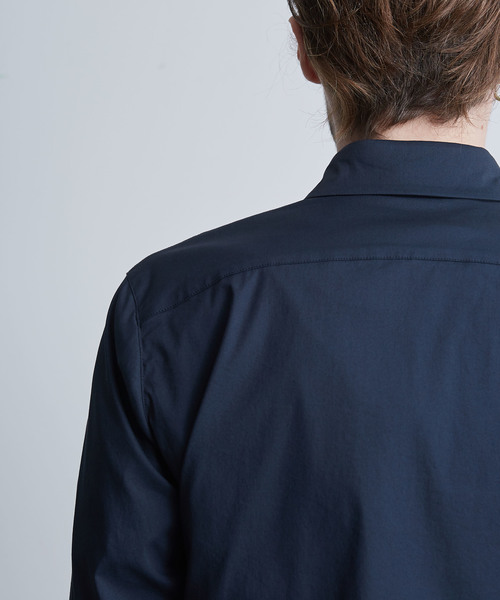 ATTACHMENT（アタッチメント）の「【ATTACHMENT】 ストレッチブロードレギュラーカラーシャツ（シャツ/ブラウス・メンズ・ネイビー/ホワイト/ブラック・1/2/3）」の8枚目の写真