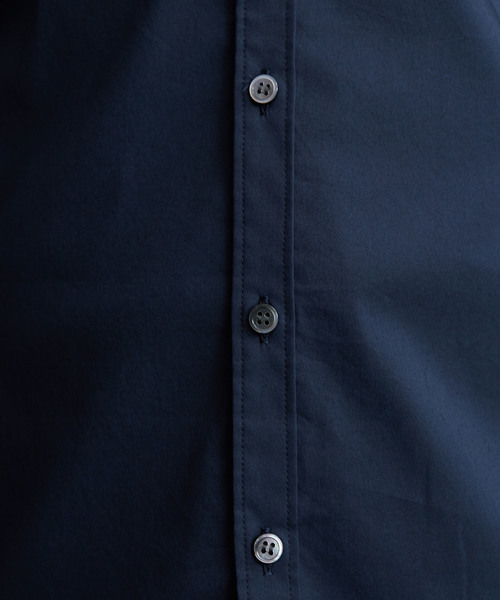 ATTACHMENT（アタッチメント）の「【ATTACHMENT】 ストレッチブロードレギュラーカラーシャツ（シャツ/ブラウス・メンズ・ネイビー/ホワイト/ブラック・1/2/3）」の5枚目の写真