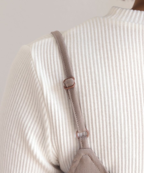 andme（アンドミー）の「きれいめツイルVネックキャミワンピース（ワンピース・レディース・グレー系その他/ベージュ系その他/ダークカーキ/ブラック/ネイビー・M）」の22枚目の写真