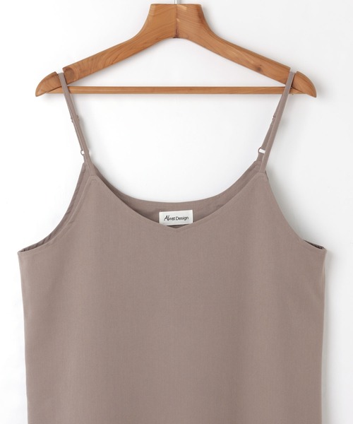 andme（アンドミー）の「きれいめツイルVネックキャミワンピース（ワンピース・レディース・グレー系その他/ベージュ系その他/ダークカーキ/ブラック/ネイビー・M）」の19枚目の写真