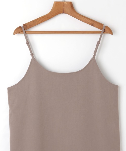 andme（アンドミー）の「きれいめツイルVネックキャミワンピース（ワンピース・レディース・グレー系その他/ベージュ系その他/ダークカーキ/ブラック/ネイビー・M）」の18枚目の写真