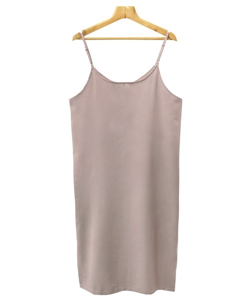 andme（アンドミー）の「きれいめツイルVネックキャミワンピース（ワンピース・レディース・グレー系その他/ベージュ系その他/ダークカーキ/ブラック/ネイビー・M）」の11枚目の写真