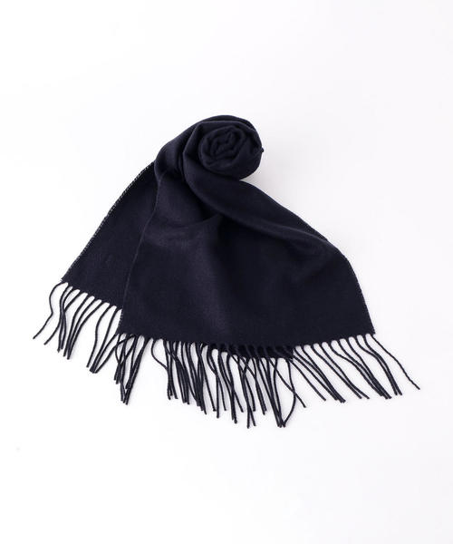 coen（コーエン）の「ヘリンボーンマフラー（マフラー・メンズ・ネイビー/ブラック/ワインレッド/ダークグリーン・FREE）」の3枚目の写真