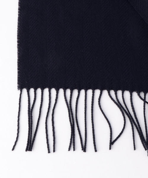 coen（コーエン）の「ヘリンボーンマフラー（マフラー・メンズ・ネイビー/ブラック/ワインレッド/ダークグリーン・FREE）」の12枚目の写真