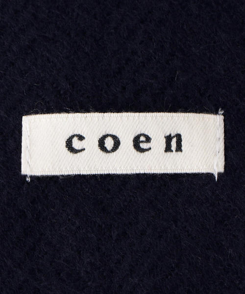 coen（コーエン）の「ヘリンボーンマフラー（マフラー・メンズ・ネイビー/ブラック/ワインレッド/ダークグリーン・FREE）」の5枚目の写真