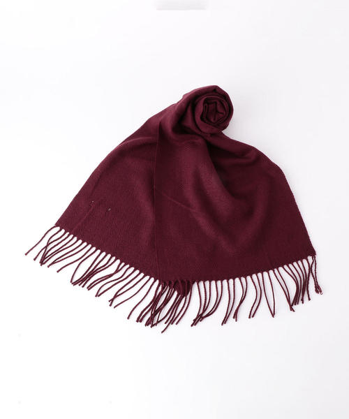 coen（コーエン）の「ヘリンボーンマフラー（マフラー・メンズ・ネイビー/ブラック/ワインレッド/ダークグリーン・FREE）」の8枚目の写真