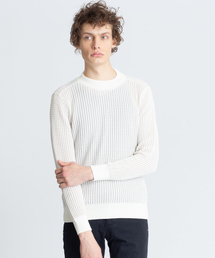 ABAHOUSE | 【Recency of Mine】オニワッフルクルーネックニット(ニット/セーター)