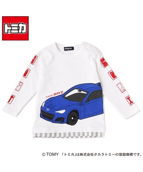 セール トップス はたらく車長袖ｔシャツ Tシャツ カットソー Kladskap クレードスコープ のファッション Tシャツ カットソー トミカ コラボ