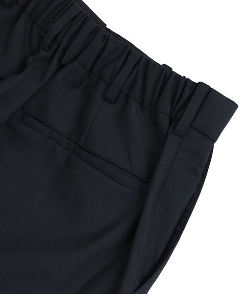 MARKAWARE フランネル プリーツ ペグトップパンツ ネイビー 1 MARKAWARE フランネル プリーツ ペグトップパンツ ネイビー 1