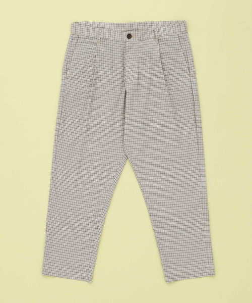 EMMA CLOTHES（エマクローズ）の「LINEN×COTTONストレッチタックアンクルワイドパンツ（その他パンツ・メンズ・ブラック/ベージュ/ネイビー/ライトオリーブ/グレー系その他/チェック・S/M/L）」の12枚目の写真