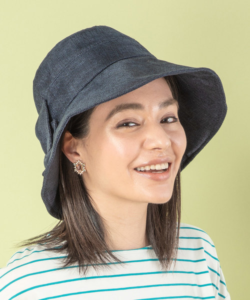 Petit Honfleur（プチオンフルール）の「◇カタログ掲載◇ウォッシャブルハット（ハット・レディース・ブラック/ベージュ/ネイビー・フリー）」の3枚目の写真