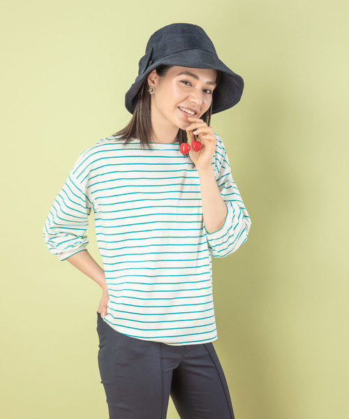 Petit Honfleur（プチオンフルール）の「◇カタログ掲載◇ウォッシャブルハット（ハット・レディース・ブラック/ベージュ/ネイビー・フリー）」の7枚目の写真