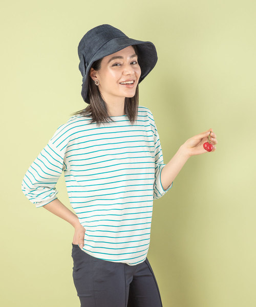 Petit Honfleur（プチオンフルール）の「◇カタログ掲載◇ウォッシャブルハット（ハット・レディース・ブラック/ベージュ/ネイビー・フリー）」の6枚目の写真