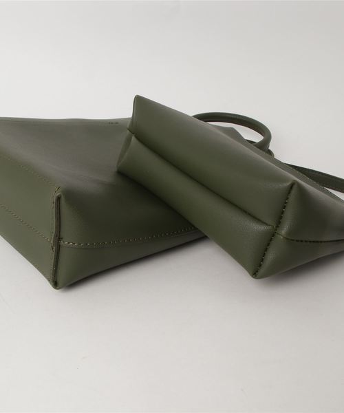BarcosBlue（バルコスブルー）の「【BarcosBlue】 リングハンドル2WAYハンドバッグ（ハンドバッグ・レディース・ブラック/グリーン/イエロー・ONE SIZE）」の7枚目の写真