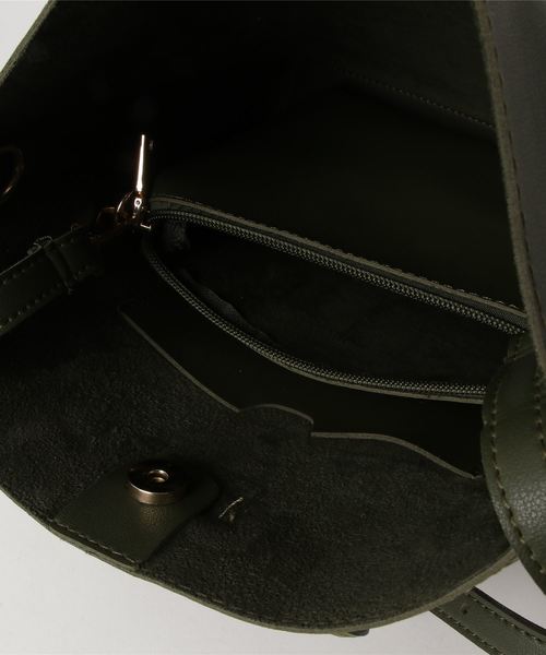BarcosBlue（バルコスブルー）の「【BarcosBlue】 リングハンドル2WAYハンドバッグ（ハンドバッグ・レディース・ブラック/グリーン/イエロー・ONE SIZE）」の8枚目の写真