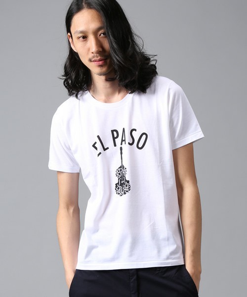 hardcover（ハードカバー）の「hardcover/半袖プリントTEE/ EL PASO（Tシャツ/カットソー・メンズ・ホワイト/ブラック/ネイビー・SMALL/MEDIUM/LARGE）」の4枚目の写真