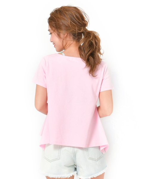 rip curl（リップカール）の「【RIP CURL リップカール】レディースロゴショート丈Tシャツ ビックシルエット（Tシャツ/カットソー・レディース・ホワイト/ピンク/ラベンダー・MEDIUM/LARGE）」の14枚目の写真
