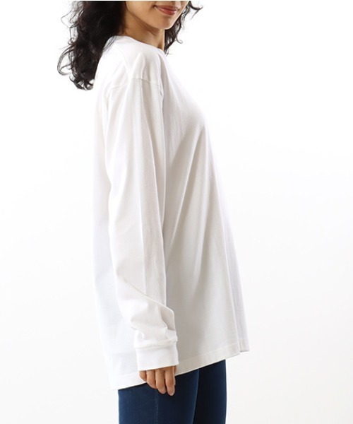 HANES(ヘインズ)の「HANES/ヘインズ BEEFY-T ロンTEE 長袖Tシャツ Sサイズ~XLサイズ H5186(Tシャツ/カットソー・メンズ・ホワイト/ブラック/ヘザーグレー/グレー/ネイビー・S/M/L/XL/LL)」の18枚目の写真