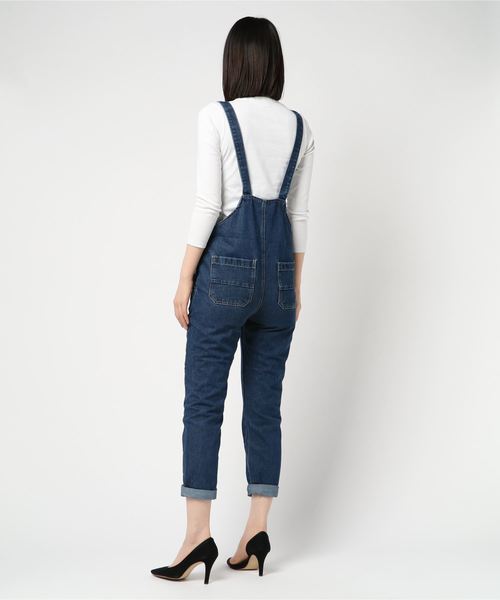 SpRay（スプレイ）の「オーバーオール（サロペット/オーバーオール・レディース・オフホワイト/ブルー/ブラック/ネイビー/サックスブルー・LARGE/MEDIUM）」の8枚目の写真