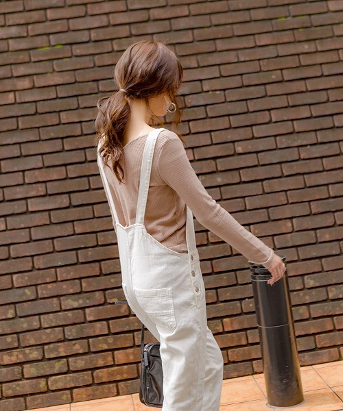 SpRay（スプレイ）の「オーバーオール（サロペット/オーバーオール・レディース・オフホワイト/ブルー/ブラック/ネイビー/サックスブルー・LARGE/MEDIUM）」の21枚目の写真