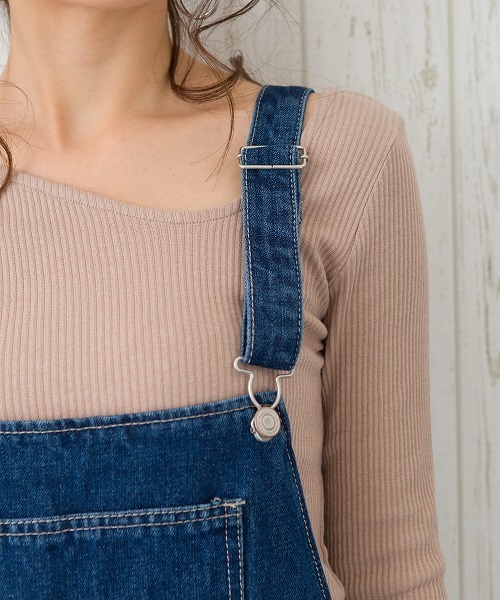 SpRay（スプレイ）の「オーバーオール（サロペット/オーバーオール・レディース・オフホワイト/ブルー/ブラック/ネイビー/サックスブルー・LARGE/MEDIUM）」の19枚目の写真