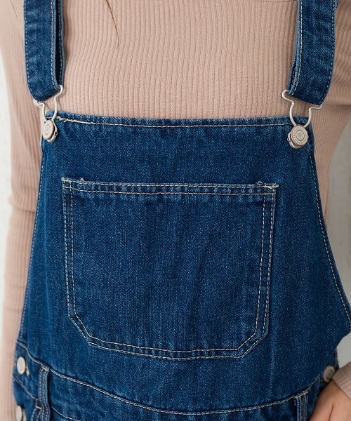 SpRay（スプレイ）の「オーバーオール（サロペット/オーバーオール・レディース・オフホワイト/ブルー/ブラック/ネイビー/サックスブルー・LARGE/MEDIUM）」の11枚目の写真